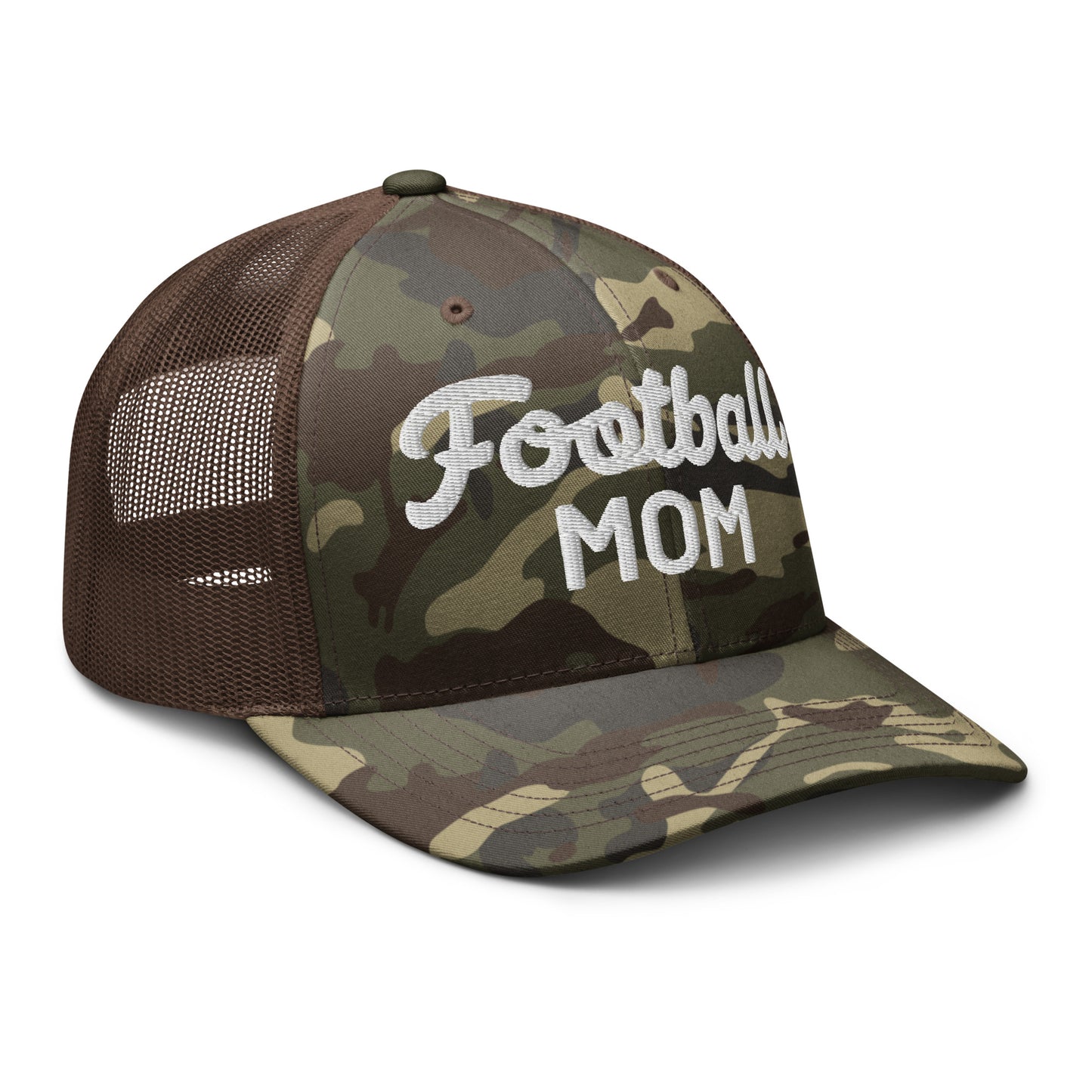 Football Mom Camouflage Trucker Hat
