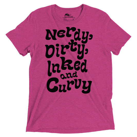 Nerdy, Dirty, Inked & Curvy t-shirt