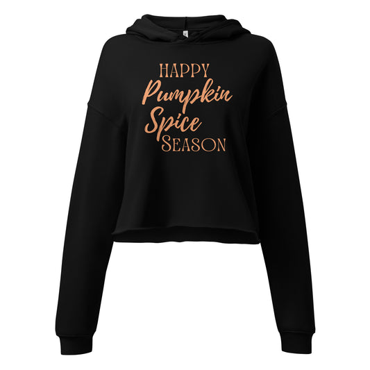 Happy Pumpkin Spice Season Crop Hoodie